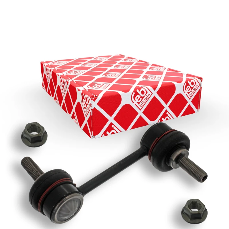 Image of FEBI BILSTEIN 43452 Anti-roll bar link Rear Axle Right, with nuts Link Stabiliser (3229)