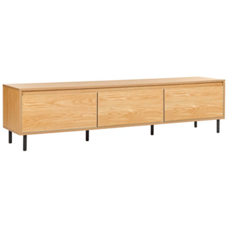 Image of Beliani TV Stand Nikea Light Brown