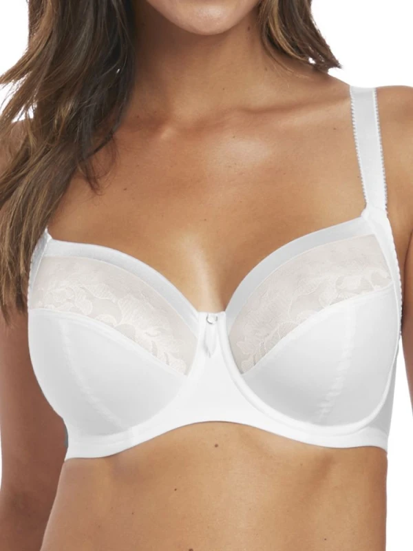 Image of Fantasie Womens underwired side-reinforced bra Fantasie Illusion Blanc Female 80H