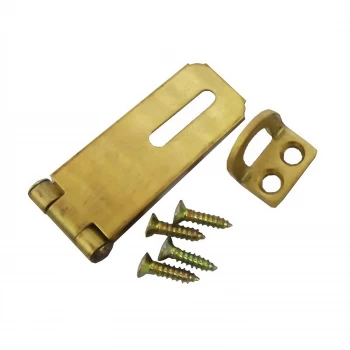 image of Select Hardware Hasp and Staple Brass 50mm 1 Pack