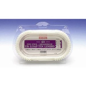 image of Caroline Loaf Tin Liners (40) 1lb