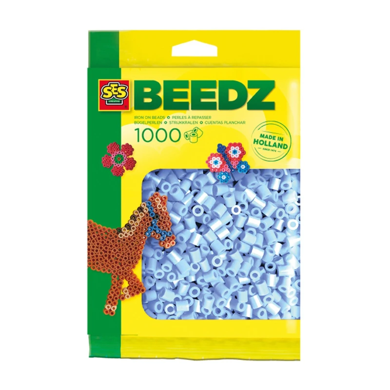 Image of SES Creative Iron on beads 1000 light blue Multi unisex One Size