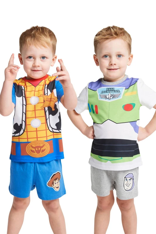 Image of Brand Threads Toy Story Short Pyjama Set 2 pack Size: 5-6 Years Multicolor Unisex 5-6 Years