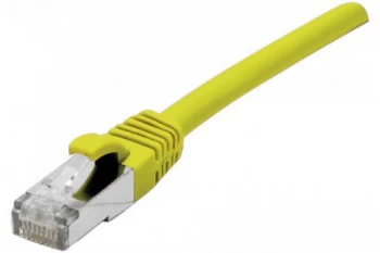 Image of Patch Cord RJ45 CAT.6a F/UTP LSZH Snagless Yellow - 1.5 M Full Copper