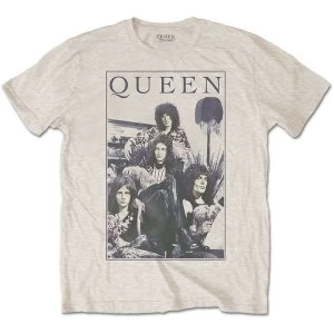 Image of Queen - Vintage Frame Mens XX-Large T-Shirt - Sand