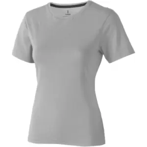 Elevate Womens/Ladies Nanaimo Short Sleeve T-Shirt (L) (Grey Melange)