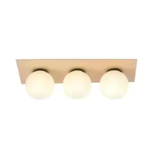 Image of Kenzo Brown Globe Ceiling Light 3x E14