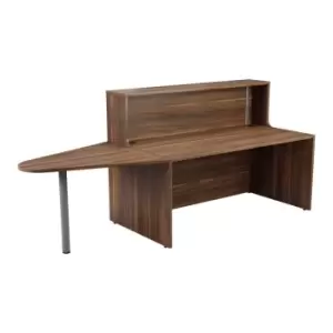 Image of Reception Unit 1600 with Extension - Dark Walnut Sides with Dark Walnut Top