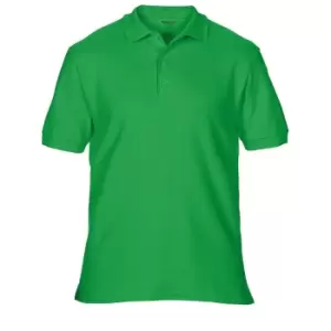 image of Gildan Mens Premium Cotton Sport Double Pique Polo Shirt (S) (Irish Green)