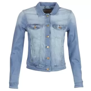 Image of Only ONLTIA womens Denim jacket in Blue. Sizes available:UK 12,UK 14,UK 16