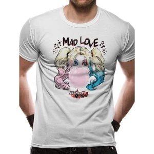 Image of Batman - Harley Mad Love Mens X-Large T-Shirt - White