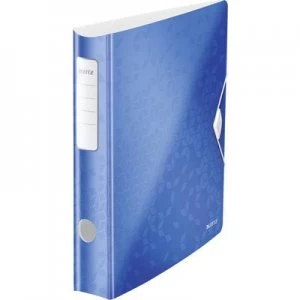 image of Leitz Folder 1107 Active WOW A4 Spine width: 65mm Blue (metallic) 2 brackets 1107-00-36