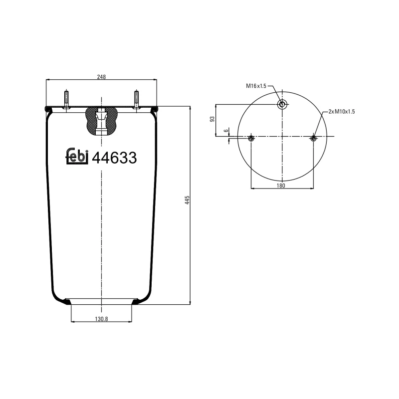 Image of FEBI BILSTEIN 44633 Boot, air suspension Boot,air suspension (324)