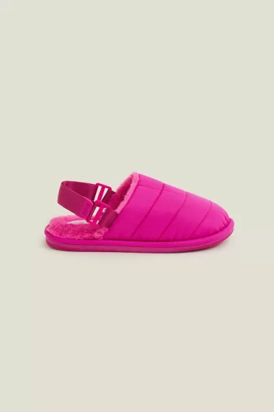 Image of Quilted Slingback Slippers
