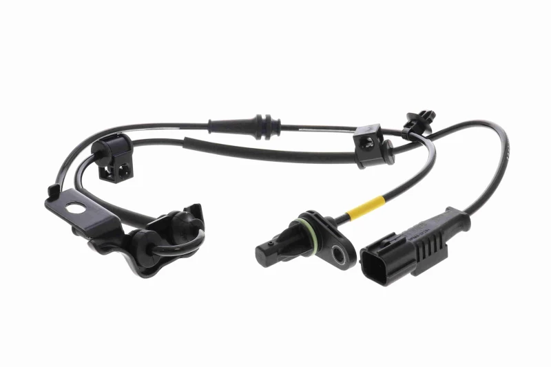 Image of VEMO V52-72-0307 ABS Sensor Green Mobility Parts Front Axle Left, with cable Sensor,wheel speed (412)