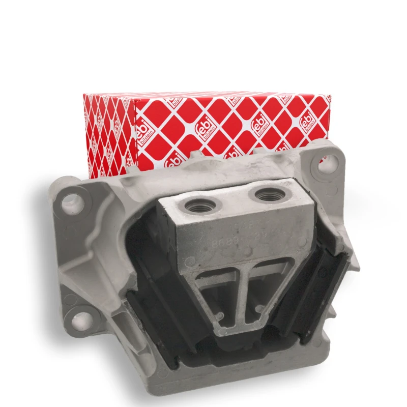 Image of FEBI BILSTEIN 15487 Engine mount Rear, Rubber-Metal Mount Cast Aluminium Engine Mounting (247)