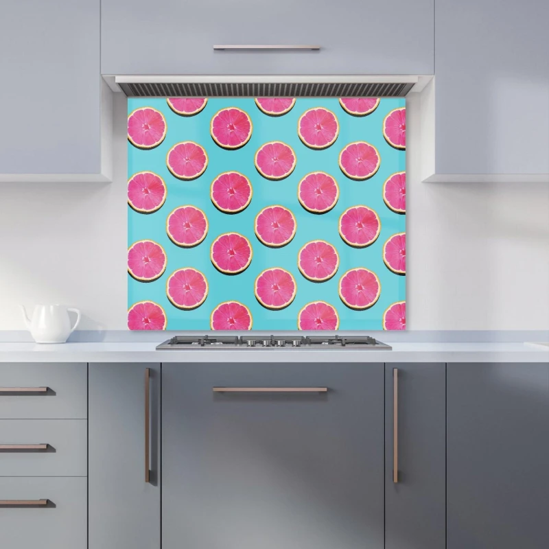 Image of Warren Reed - Designer Multi Coloured Zebra Kitchen Splashback in Pink Size: 900mm x 650mm Pink Unisex 900mm x 650mm
