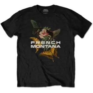 French Montana - Butterfly Unisex XX-Large T-Shirt - Black