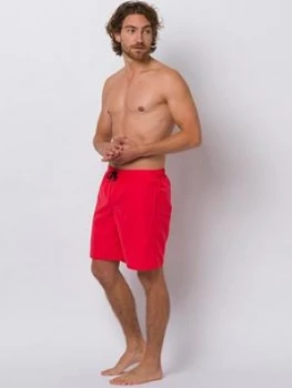 Image of Animal Elasticated Swim Board Shorts - Red, Size XS, Men