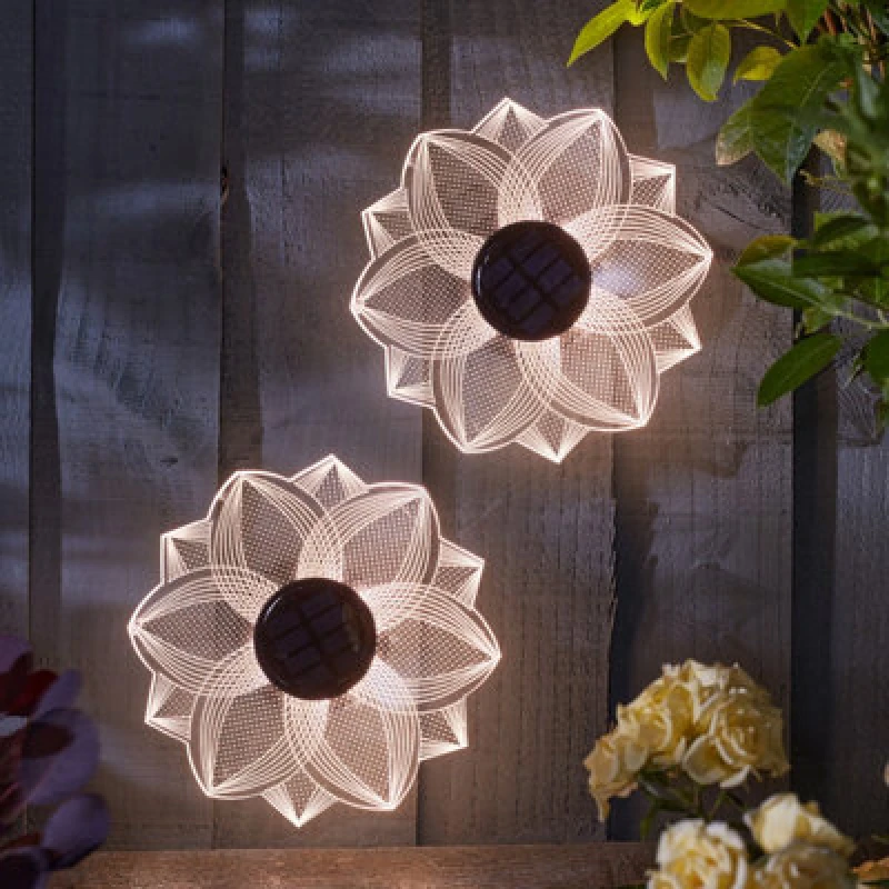 Image of SuperBright LED BloomLine Fence & Wall Decor (2 Pack)
