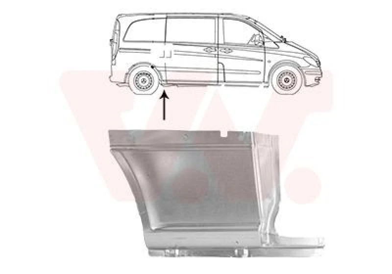 Image of VAN WEZEL Side panel VAN WEZEL 3081142
