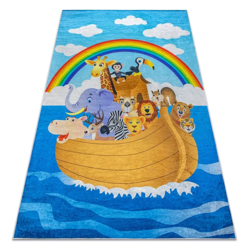 Image of RugsX Bambino Rug in Blue Size: 120cm x 170cm Blue Unisex 120cm x 170 cm