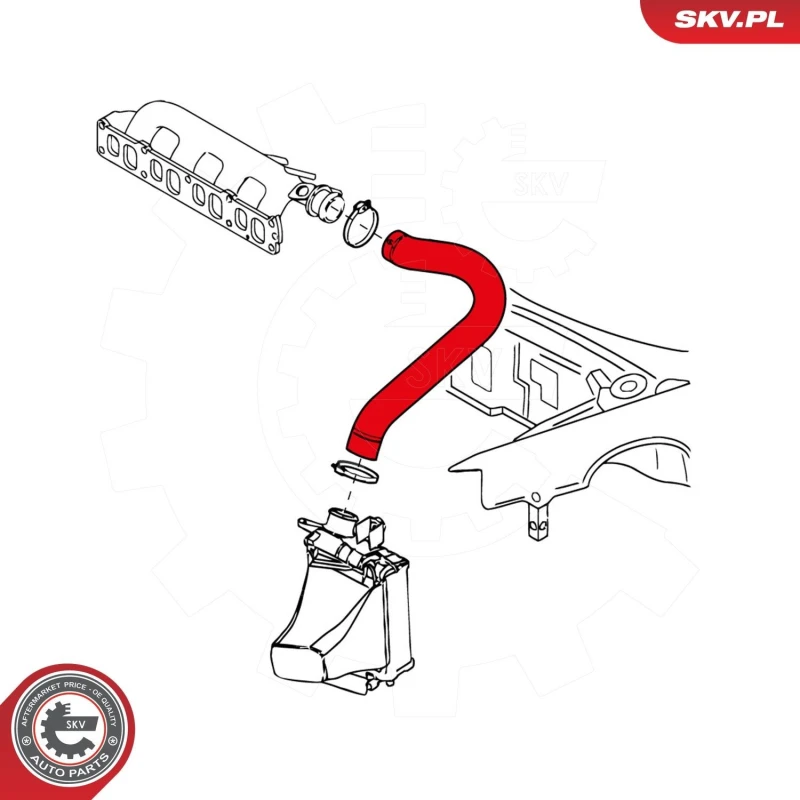 Image of ESEN SKV Charger intake hose ESEN SKV 43SKV086