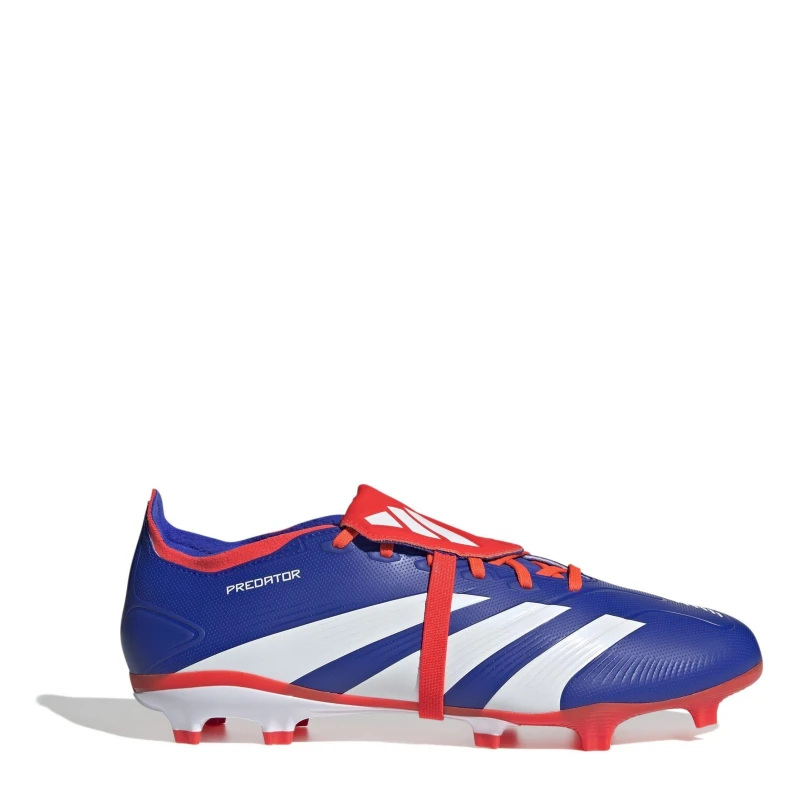 Image of adidas Predator League Fold-Over Tongue Firm Ground Football Boots Blue/Wht/Red male 12.5(48)