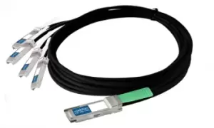 image of AddOn Networks QSFP+/4xSFP+, 1m InfiniBand cable QSFP+ 4 x SFP+ Black