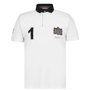 image of Howick Short Sleeve Rugby Polo Shirt - White