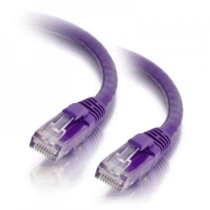 Patch Cord RJ45 F/UTP CAT.5e Purple - 0.70 M Full Copper