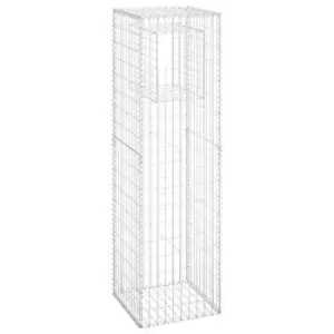 Image of Vidaxl Gabion Basket Post 50X50X180cm Iron