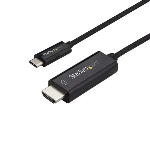 image of StarTech USB C To HDMI Adapter Cable 4K 60Hz Black 1m