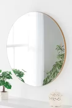 Image of Simple round mirror Gold 50cm