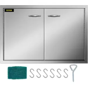 Image of 83 X 55cm Bbq Door Double Access Door Outdoor Kitchen Polished Commercial
