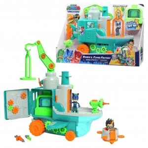 Image of PJ Masks Romeo's Flying Factory Playset
