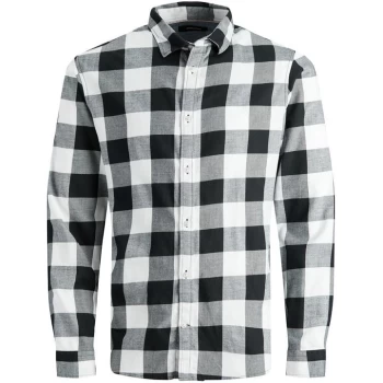 image of Jack and Jones Gingham Shirt Mens - White