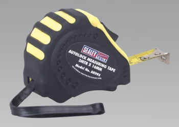 Image of Sealey AK993 Autolock Measuring Tape 3mtr(10ft) x 16mm Metric/Imperial