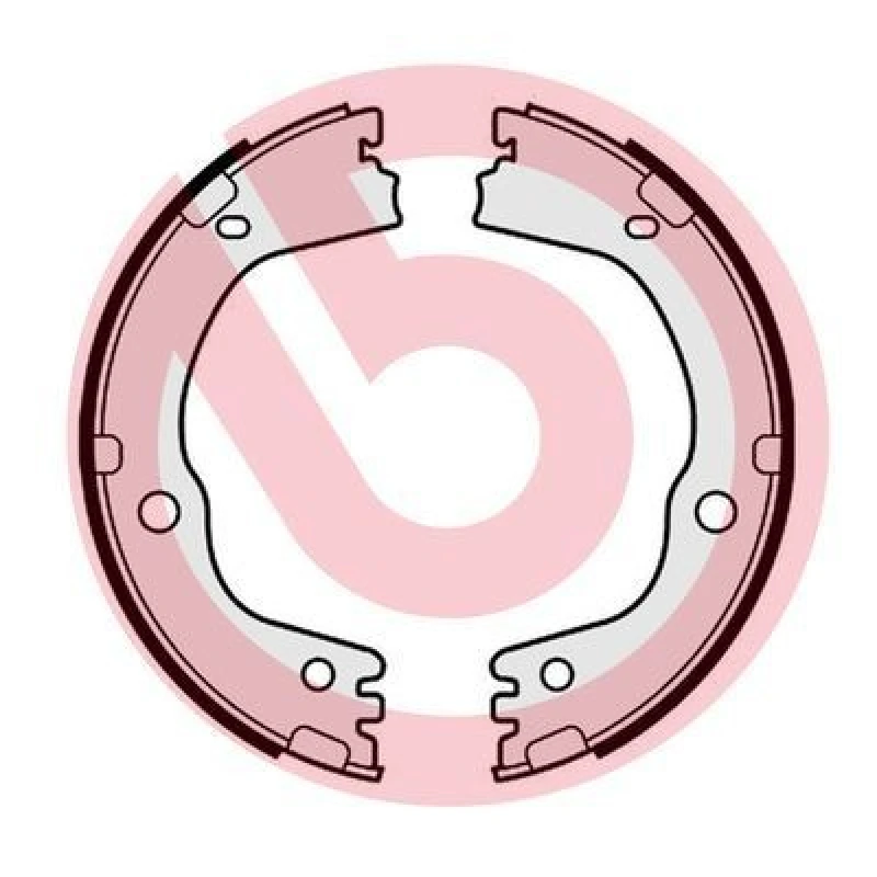 Image of BREMBO Handbrake shoes BREMBO S 30 543