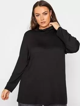 Image of Yours Limited Collection Turtle Neck Long Sleeve Black, Size 16, Women
