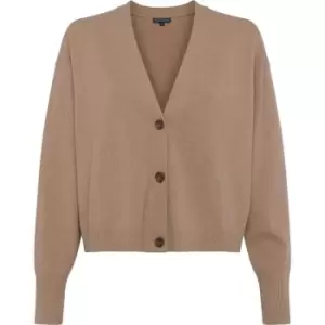 Image of French Connection Millia Vhari Cardigan - Brown
