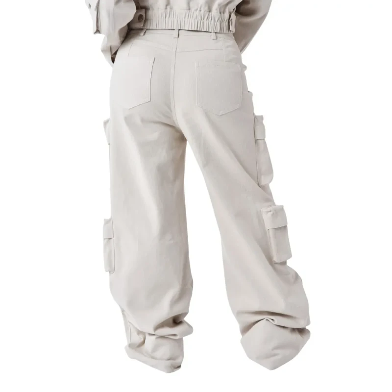 Image of Project X Paris Wide-leg cargo trousers For Her Project X Paris Beige Female S