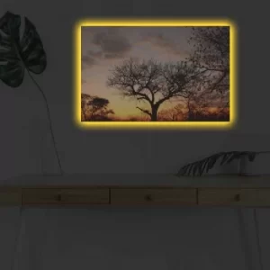 Image of 4570DHDACT-046 Multicolor Decorative LED Lighted Canvas Painting