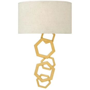 image of Elstead Moxie - 2 Light Indoor Wall Light Gold, E14