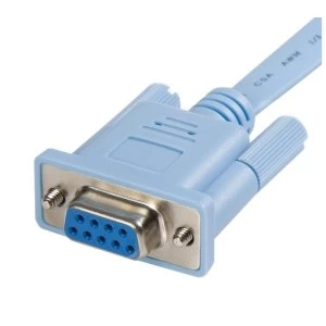 image of 6 ft RJ45 to DB9 Cisco Console Management Router Cable MF