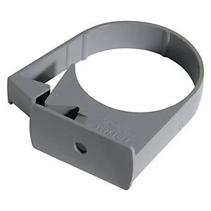 Image of FloPlast RCM1G Round Downpipe Pipe Clip - Grey 50mm Pack of 2