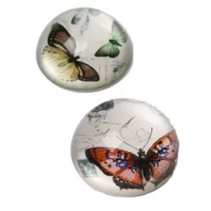 image of Vintage Glass Butterfly Paperweights (One Random Supplied) by Heaven Sends