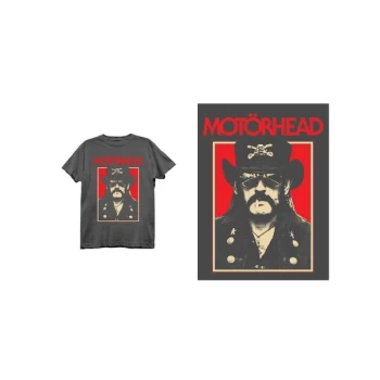 Image of Motorhead - Lemmy RJ Unisex Large T-Shirt - Grey