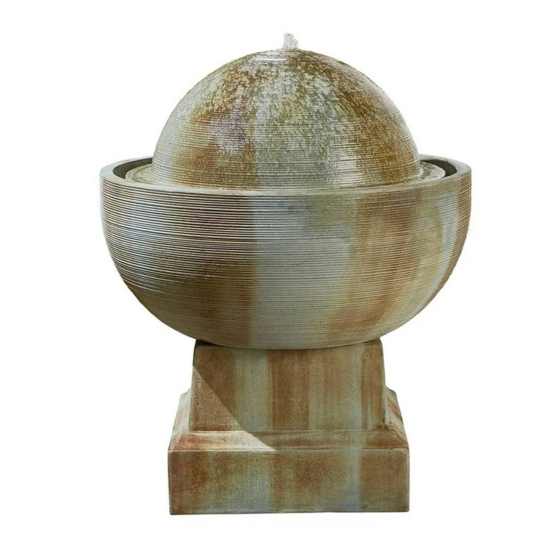 Image of Altico Garden Products Ltd Treviso Water Feature - L9.7 x W9.7 x H8.7cm in Brown Brown Unisex