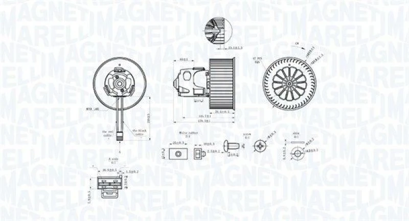 Image of MAGNETI MARELLI Heater blower motor MAGNETI MARELLI 069412344010